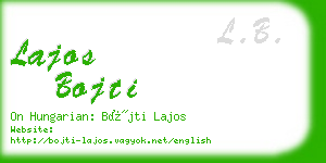 lajos bojti business card